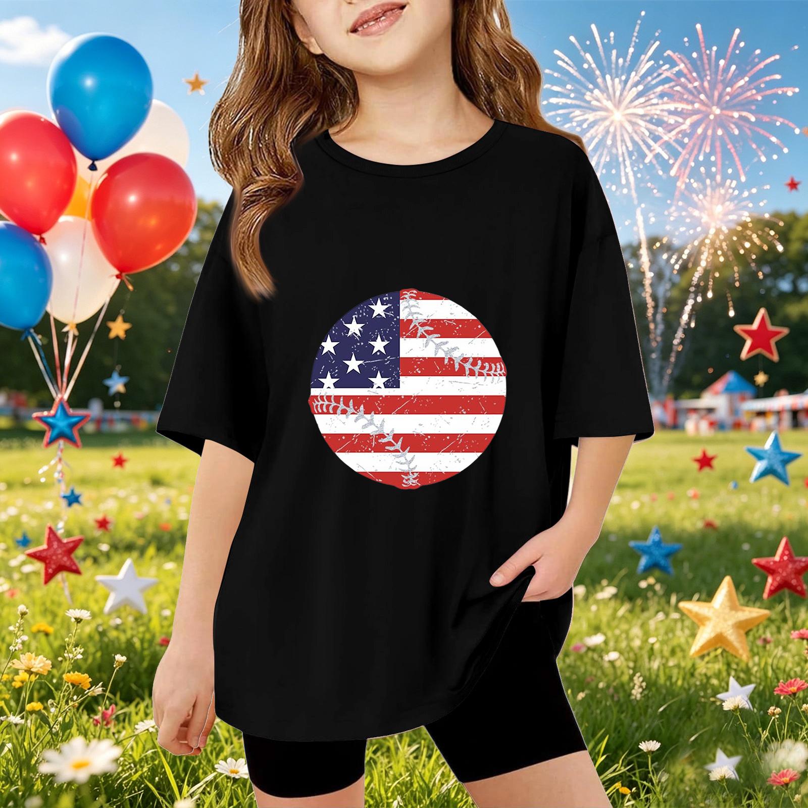 Kids Short Sleeve T Shirt Independence Day Print Top Boys Girls Casual Summer Tee Soft Comfortable Fit 100 чёрный
Kids Short Sleeve T Shirt Independence Day Print Top Boys Girls Casual Summer Tee Soft Comfortable Fit 100 чёрный