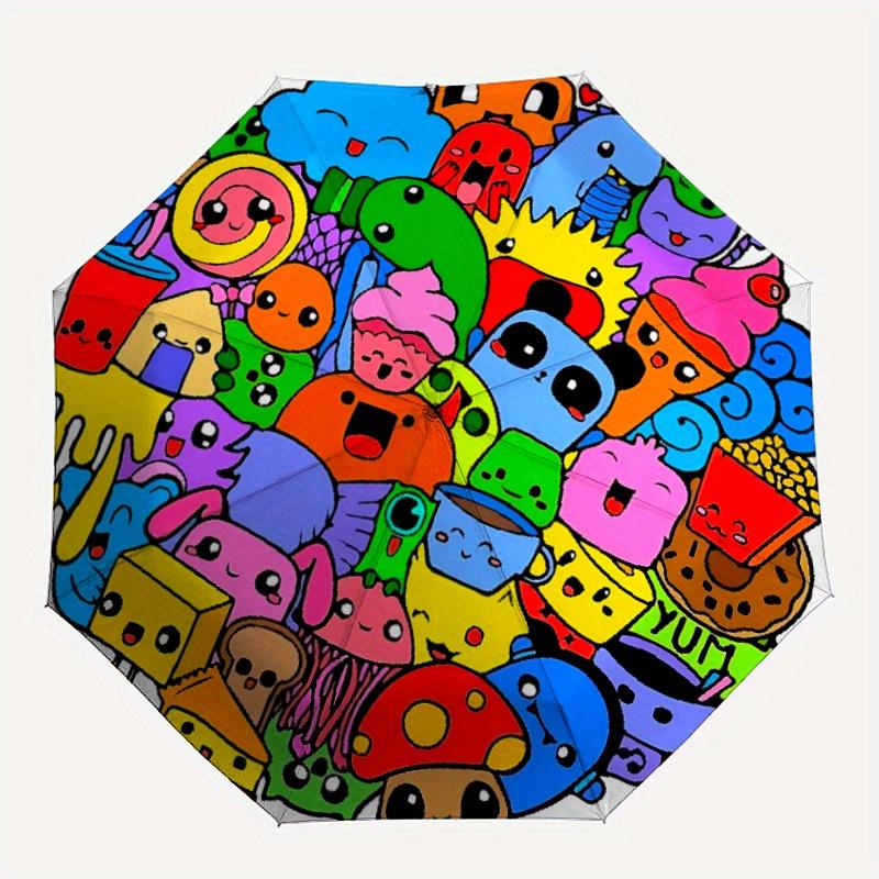1pc Cute Food Characters Automatic Folding Umbrella, Portable & Foldable Design with 8 Ribs, Casual Outdoor Accessory yy250805094
1pc Cute Food Characters Automatic Folding Umbrella, Portable & Foldable Design with 8 Ribs, Casual Outdoor Accessory yy250805094