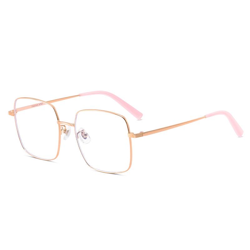 GH8007 Women s Korean Retro Square Titanium Alloy Eyeglass Frame with Large Anti-Blue Light Lenses Rose Gold Frame (Anti-Blue Light)
GH8007 Women s Korean Retro Square Titanium Alloy Eyeglass Frame with Large Anti-Blue Light Lenses Rose Gold Frame (Anti-Blue Light)