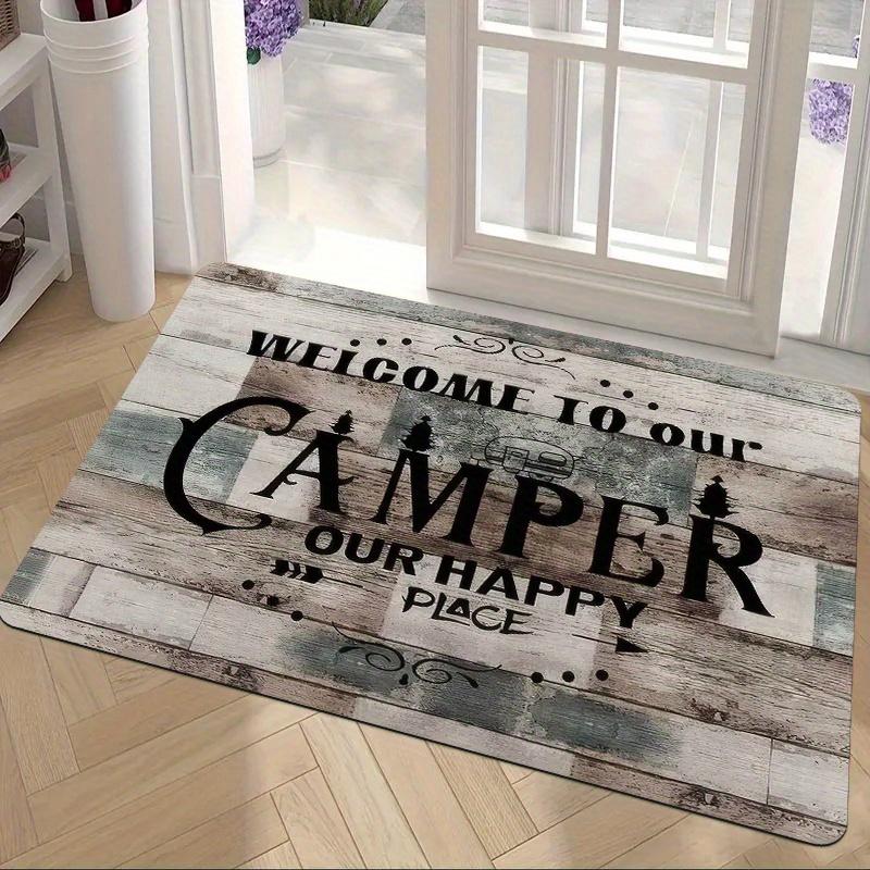 1 Camper Entrance Mat - Rustic Welcome to Our Camper Design , Non-Slip Polyester Mat , Suitable for Indoor/Outdoor Use 40X60cm
1 Camper Entrance Mat - Rustic Welcome to Our Camper Design , Non-Slip Polyester Mat , Suitable for Indoor/Outdoor Use 40X60cm