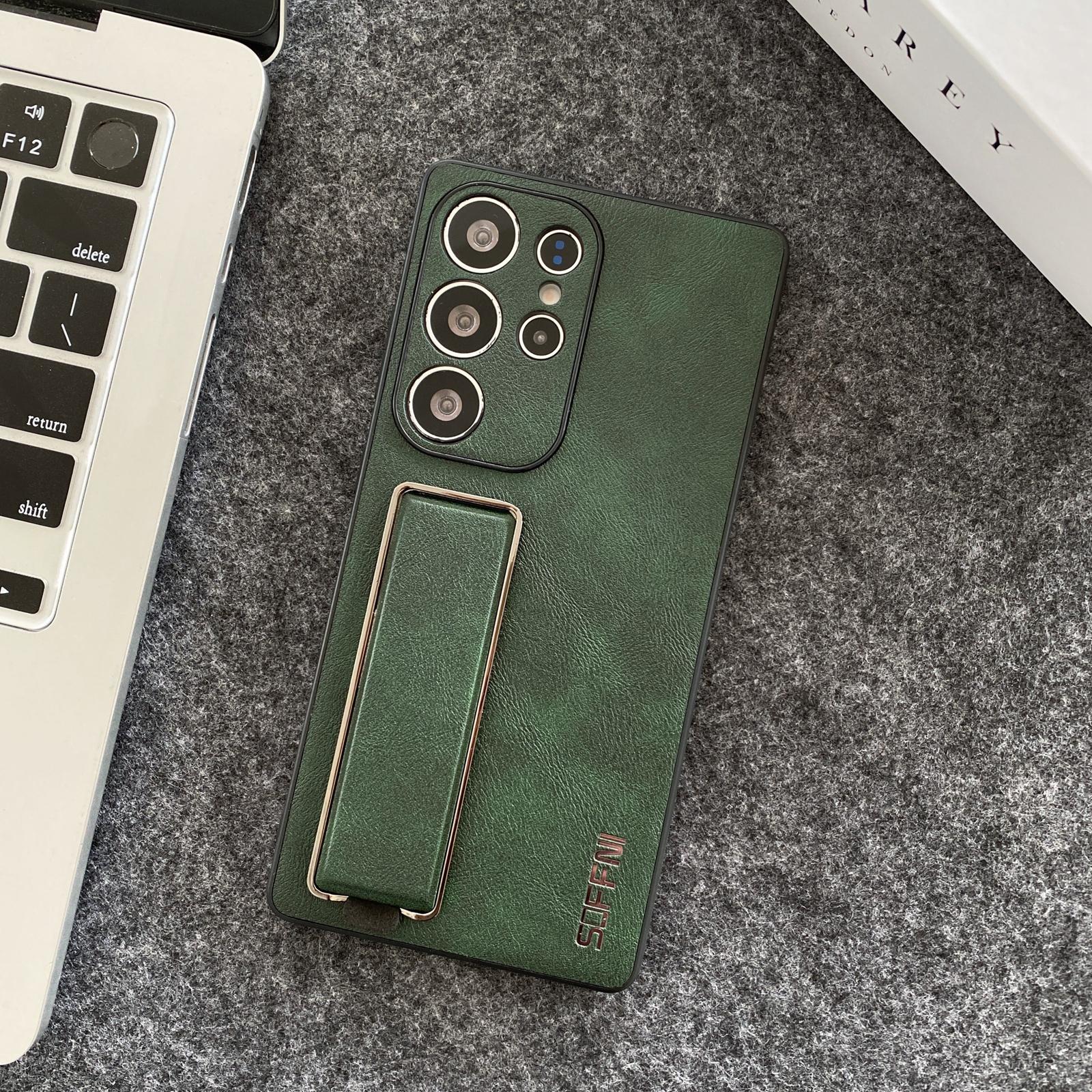 SOFFNI For Samsung Galaxy S24 Ultra Case Wrist Strap Kickstand Litchi Texture Leather Back Cover Green
SOFFNI For Samsung Galaxy S24 Ultra Case Wrist Strap Kickstand Litchi Texture Leather Back Cover Green