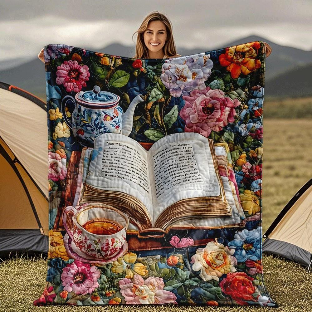 Book with floral patterns Blanket for Sofa Bed Travel Camping Living Room Office Conditioning Blanket for All Seasons Gifts 75x100cm
Book with floral patterns Blanket for Sofa Bed Travel Camping Living Room Office Conditioning Blanket for All Seasons Gifts 75x100cm