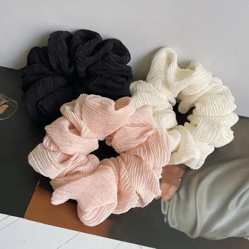 New Korean Pleated Large Intestine Hair Loop for Women Versatile Ponytail Rubber Band Headband Girl Hair Accessories
New Korean Pleated Large Intestine Hair Loop for Women Versatile Ponytail Rubber Band Headband Girl Hair Accessories