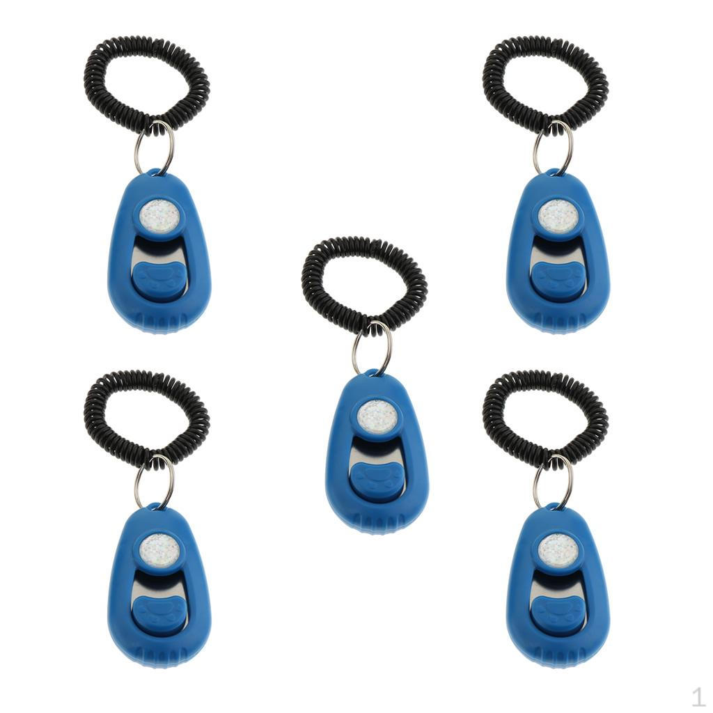 5 Count Dog Lovers First Trainer Click Puppy Training Obedience Agility Aid Wrist Strap Blue
5 Count Dog Lovers First Trainer Click Puppy Training Obedience Agility Aid Wrist Strap Blue