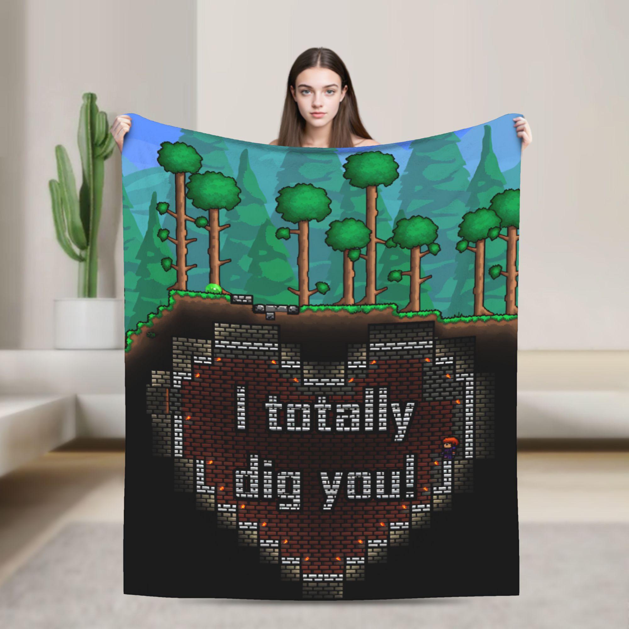 Terraria Game Factorio The factory must grow Blanket Super Warm Plush Throw Blanket For Couch Chair Flannel Bedspread Bed Cover 75x100cm (30x40inch)
Terraria Game Factorio The factory must grow Blanket Super Warm Plush Throw Blanket For Couch Chair Flannel Bedspread Bed Cover 75x100cm (30x40inch)
