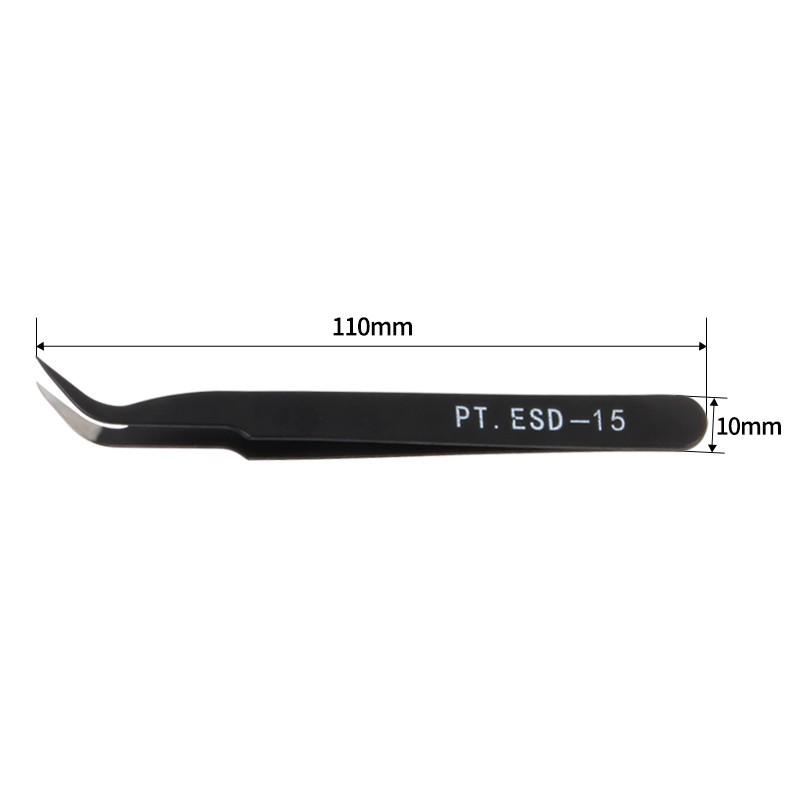 Straight &Curved Tweezers Antistatic Picking Tool Heat Resistant Tip Reverse Picking Hand Tool for Electronics Repair Soldering
Straight &Curved Tweezers Antistatic Picking Tool Heat Resistant Tip Reverse Picking Hand Tool for Electronics Repair Soldering