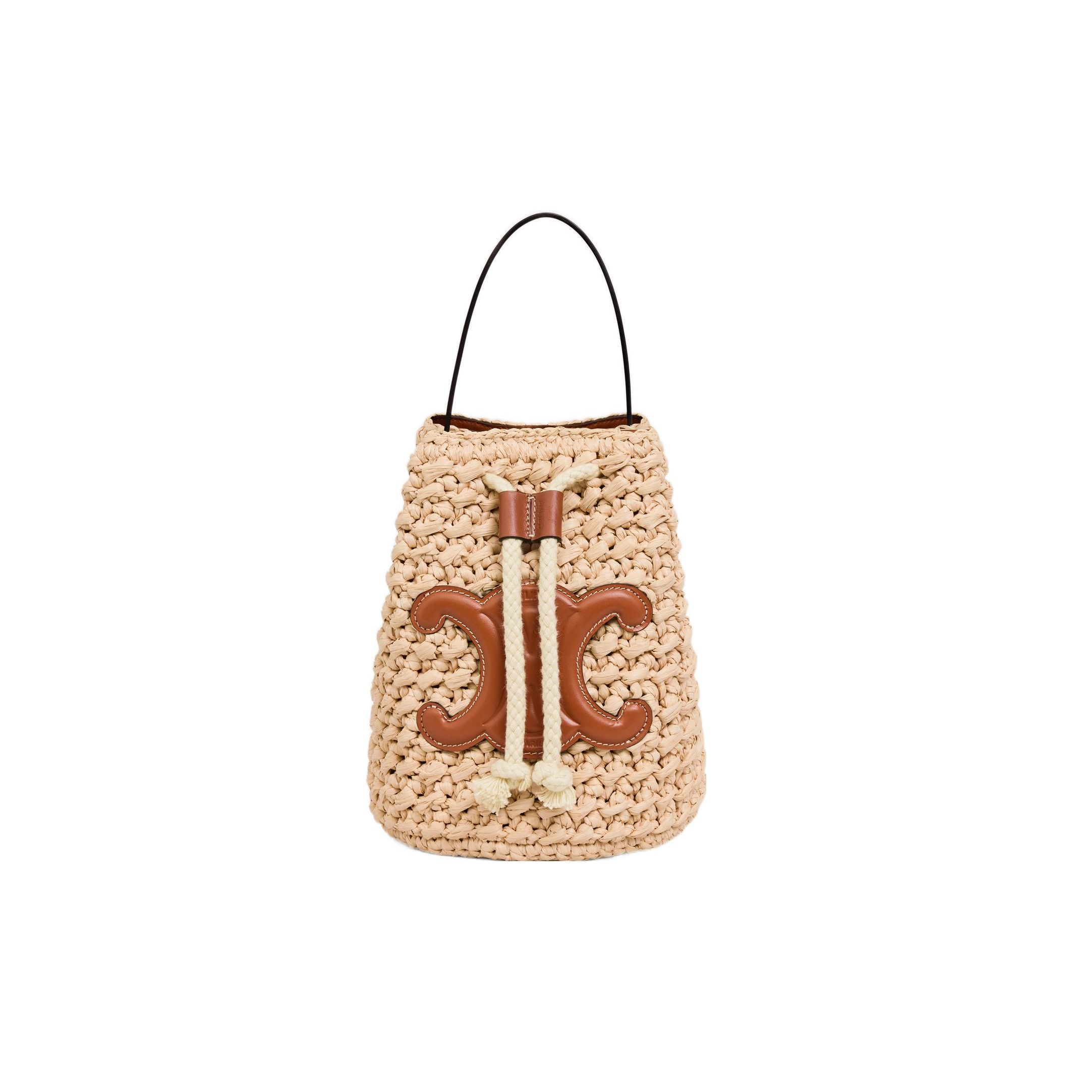Celine Triomphe Logo Drawstring Closure Raffia Leather Tote Bag Women handbags Natural Brown 196532EY8-02NT Basic Set (Bag+Dust Bag)
Celine Triomphe Logo Drawstring Closure Raffia Leather Tote Bag Women handbags Natural Brown 196532EY8-02NT Basic Set (Bag+Dust Bag)