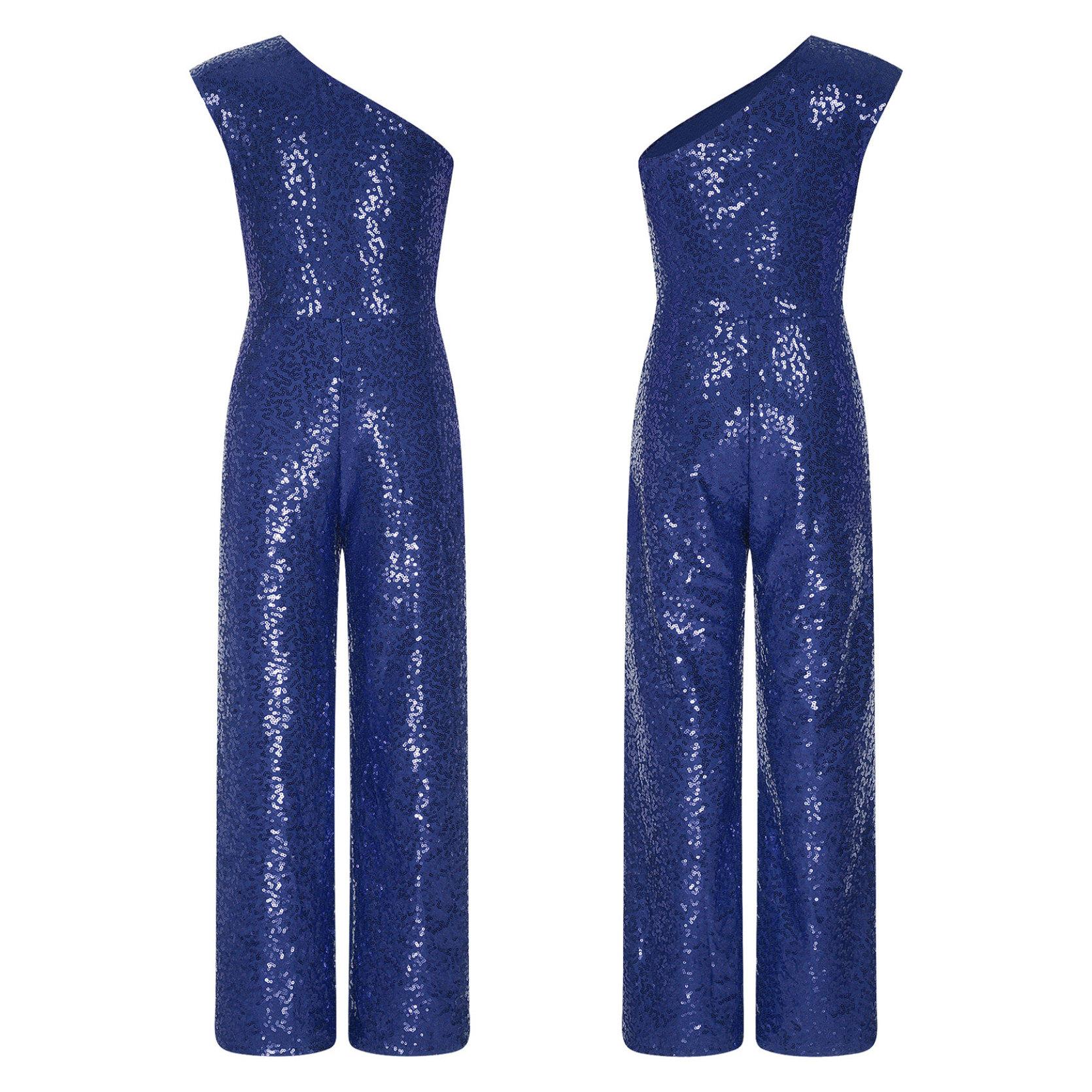 Комбинезон без рукавов с блестками на одно плечо для девочек, брюки, вечерние комбинезоны с высокой талией, танцевальная одежда, костюм 11-12 Years темно-синий
Комбинезон без рукавов с блестками на одно плечо для девочек, брюки, вечерние комбинезоны с высокой талией, танцевальная одежда, костюм 11-12 Years темно-синий