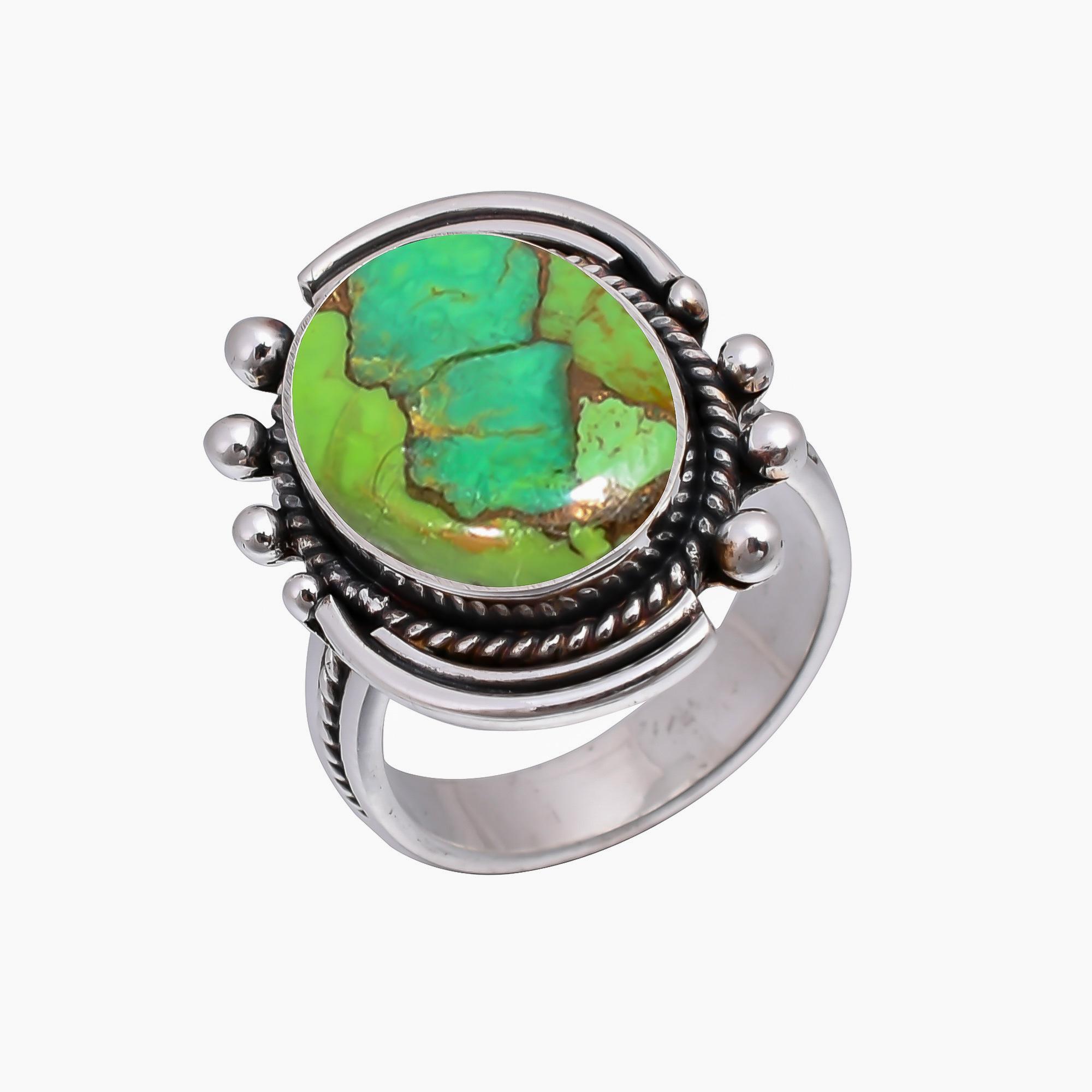 Copper Green Turquoise 925 Sterling Silver Ring V5005, Green Ring, Oval Ring, Valentin s Day Gift, Gift For Her, Birthday Gift, Handmade Jewelry, Silv
Copper Green Turquoise 925 Sterling Silver Ring V5005, Green Ring, Oval Ring, Valentin s Day Gift, Gift For Her, Birthday Gift, Handmade Jewelry, Silv