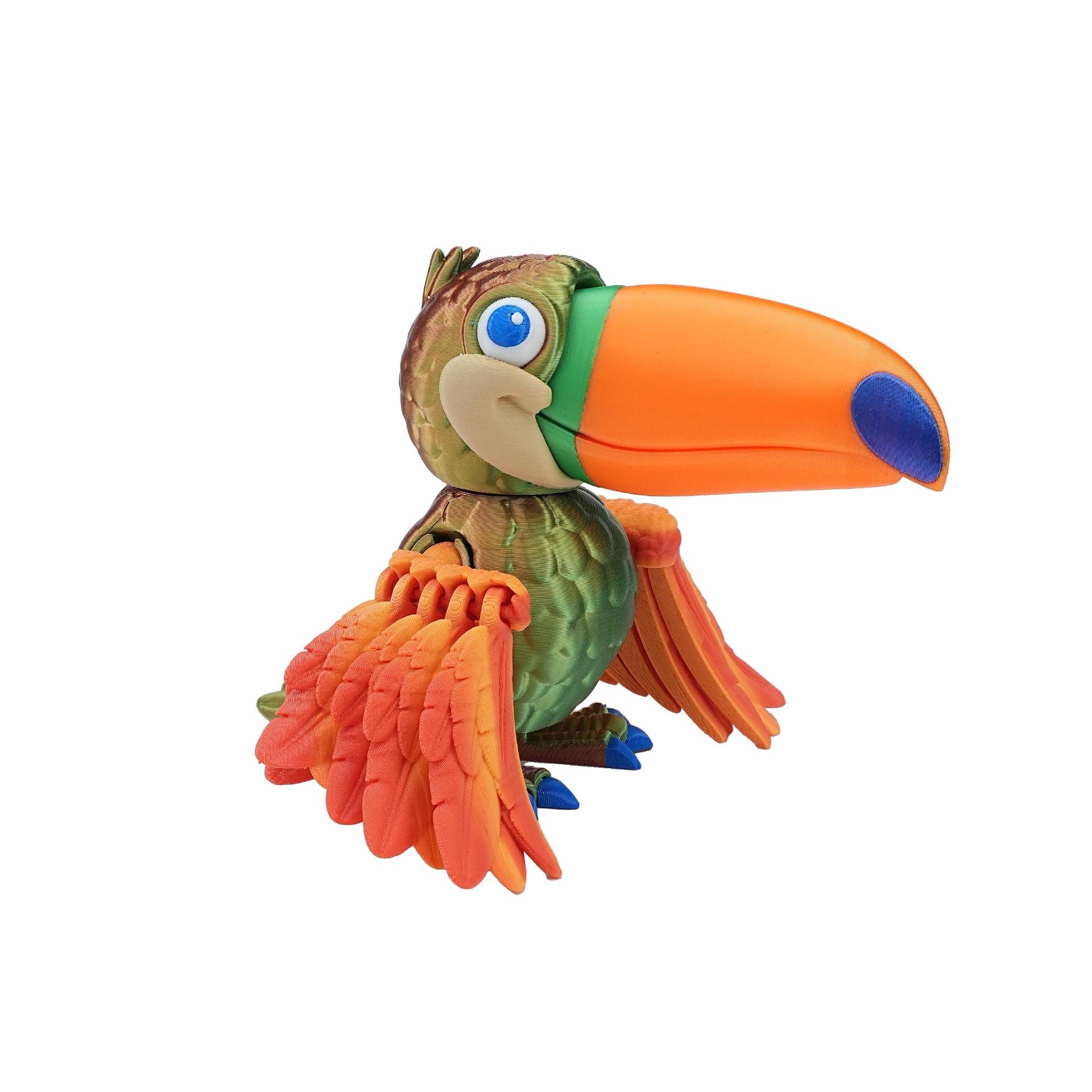 3D Printed Colour Big-mouth Bird Toy Joint Movable Simulation Animal Bird Model Home Decor Office Ornaments Kids Collection Gift помаранчевий
3D Printed Colour Big-mouth Bird Toy Joint Movable Simulation Animal Bird Model Home Decor Office Ornaments Kids Collection Gift помаранчевий