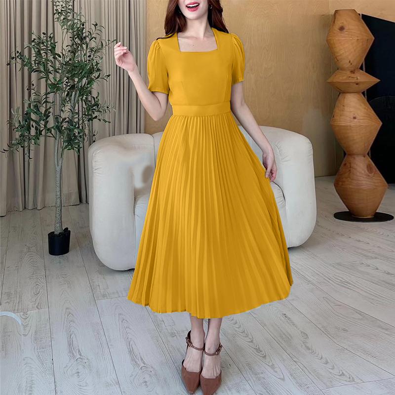 ZANZEA Женское летнее повседневное платье с квадратным вырезом и короткими рукавами 5XL жёлтый
ZANZEA Женское летнее повседневное платье с квадратным вырезом и короткими рукавами 5XL жёлтый