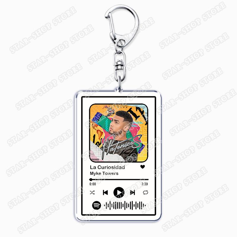 Hot Singers Songs Keychains for Women Accessories Bag La Curiosidad LALA Pareja Del Año Music Keying Jewelry Fans Friends Gifts
Hot Singers Songs Keychains for Women Accessories Bag La Curiosidad LALA Pareja Del Año Music Keying Jewelry Fans Friends Gifts