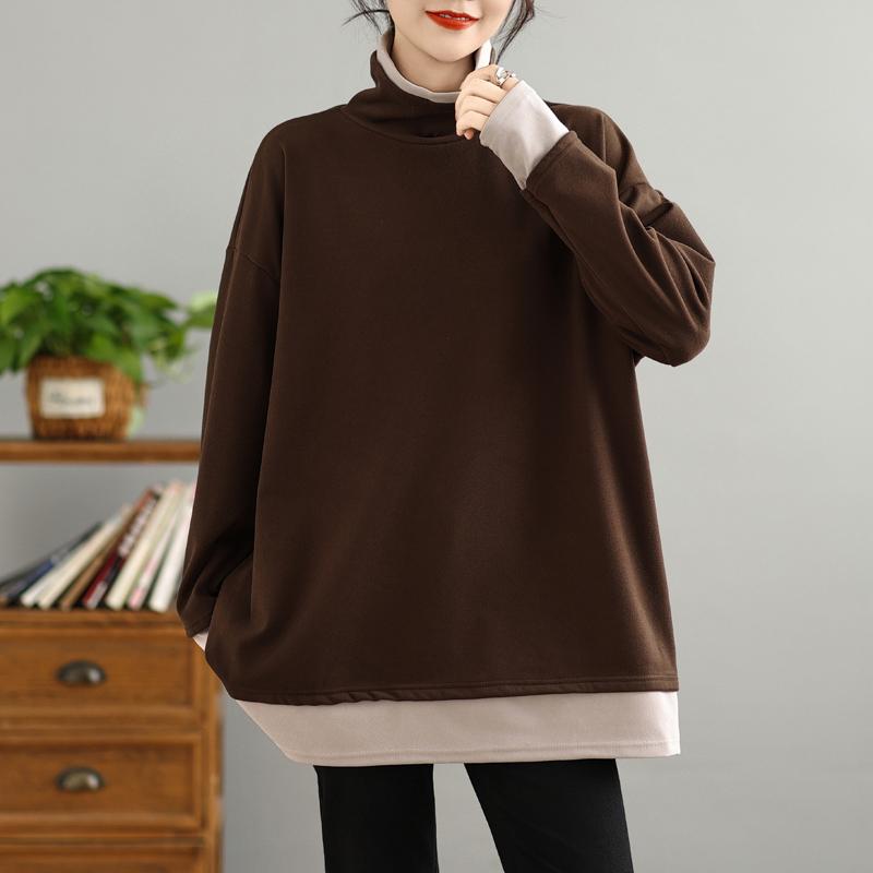 DIMANAF 2025 Женские пуловеры больших размеров, водолазка, осенне-зимняя свободная одежда, топы с длинными рукавами, рубашки one size
DIMANAF 2025 Женские пуловеры больших размеров, водолазка, осенне-зимняя свободная одежда, топы с длинными рукавами, рубашки one size