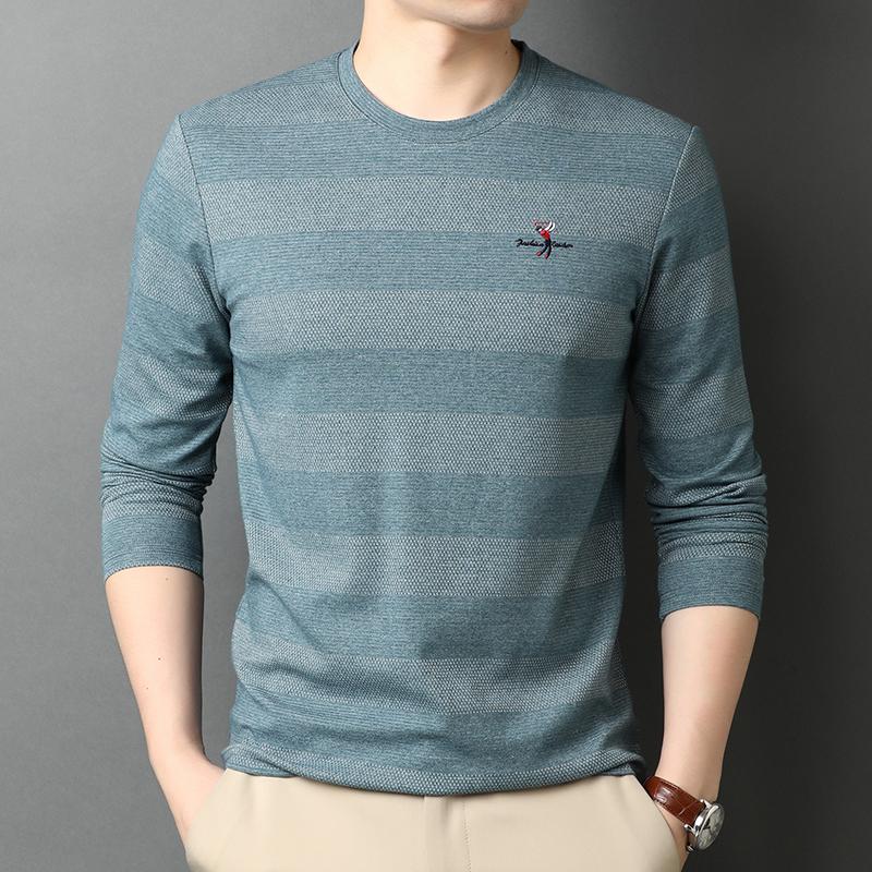 Top Grade 2023 New Fashion Brand Heavy O Neck Striped Men Slim Fit Long Sleeve t Shirt Long Sleeve Mens Tops Casual Mens Clothes
Top Grade 2023 New Fashion Brand Heavy O Neck Striped Men Slim Fit Long Sleeve t Shirt Long Sleeve Mens Tops Casual Mens Clothes