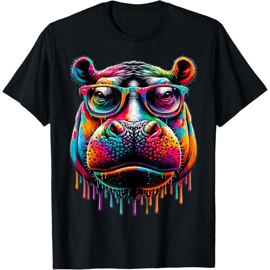 Colorful Cool Hippo with Sunglasses Multicolored Art T-Shirt XXXXXL чёрный
Colorful Cool Hippo with Sunglasses Multicolored Art T-Shirt XXXXXL чёрный