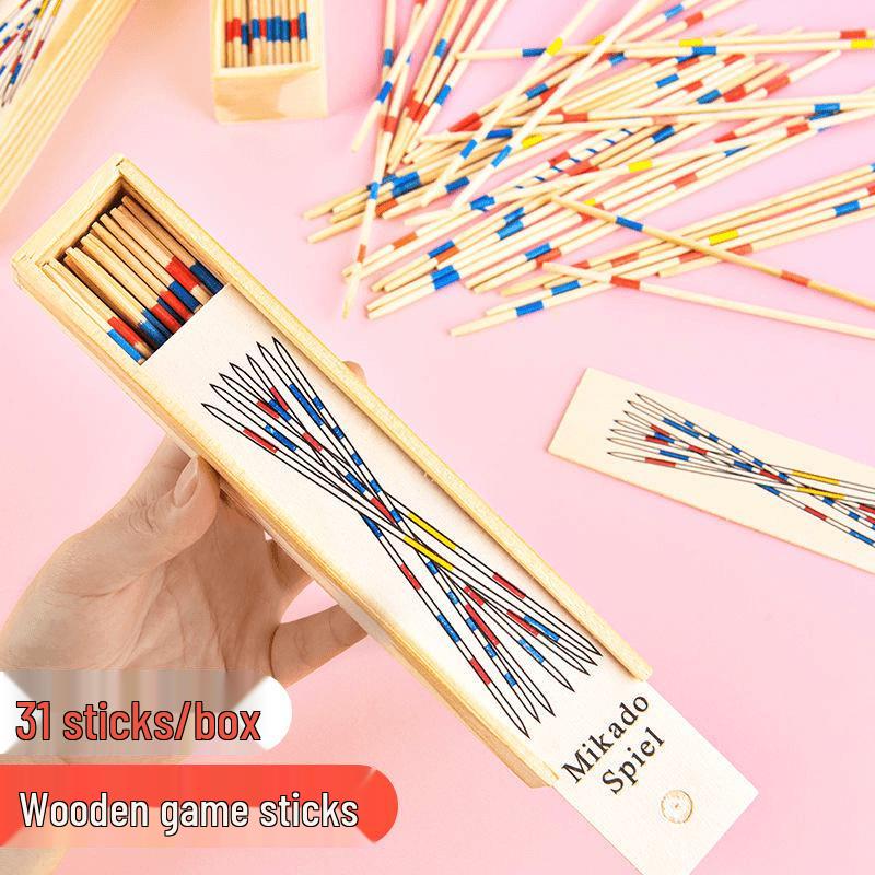 Wooden Pick Up Sticks: Parent-Child Educational Toy – Safe, Nostalgic, Classic Mini Game for Kids Boxed Pick Up Sticks (31 sticks/box) 1 box
Wooden Pick Up Sticks: Parent-Child Educational Toy – Safe, Nostalgic, Classic Mini Game for Kids Boxed Pick Up Sticks (31 sticks/box) 1 box
