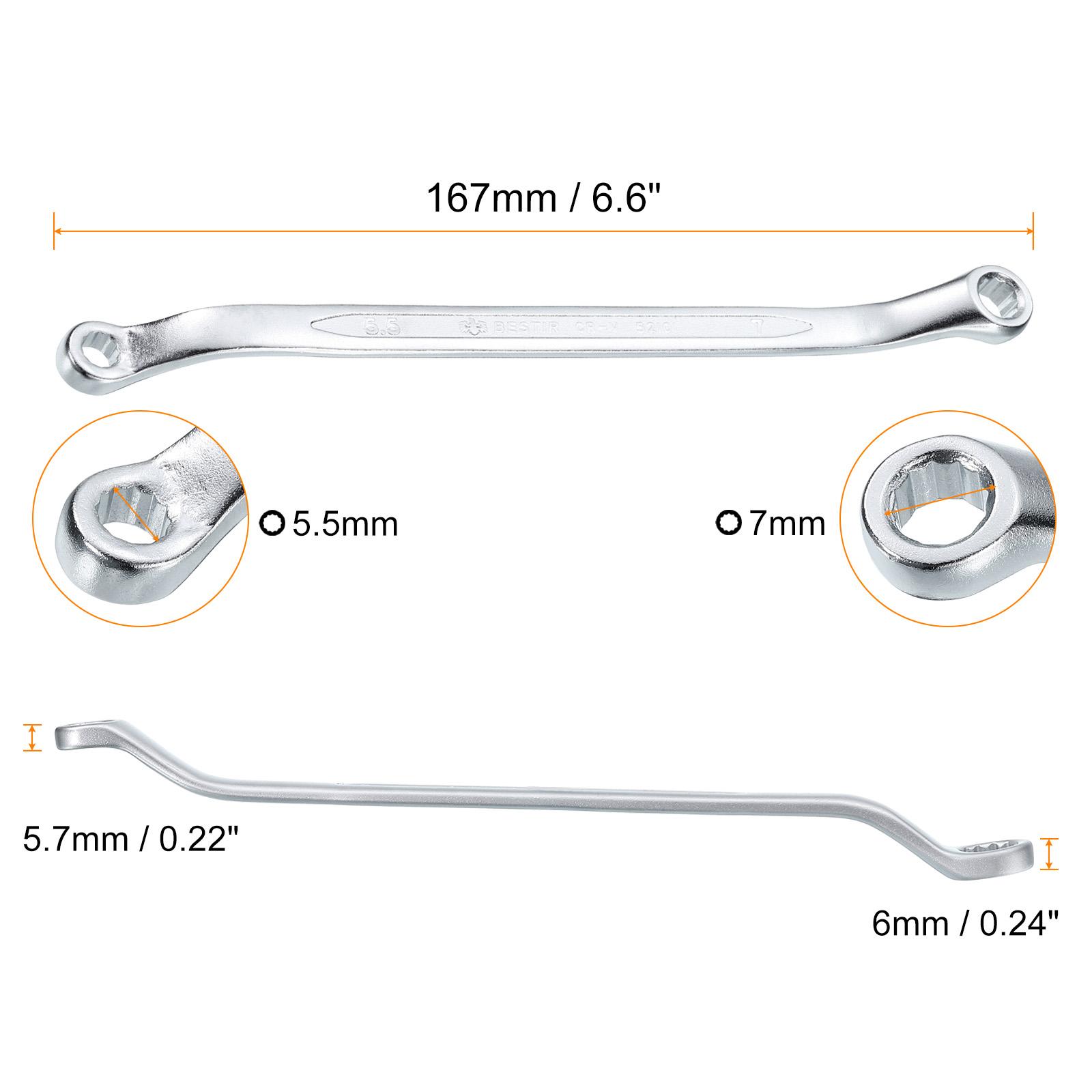 1/2pcs 45-Degree Offset Box End Wrench 12 Point Metric CR-V Double Box End Wrench Long Offset Torx Box Wrench for Repair Tool 1pcs
1/2pcs 45-Degree Offset Box End Wrench 12 Point Metric CR-V Double Box End Wrench Long Offset Torx Box Wrench for Repair Tool 1pcs