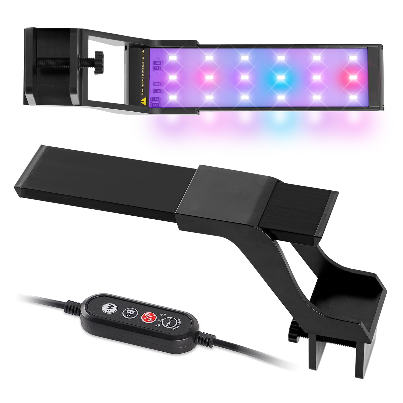 DEWEL Aquarium Grow Light with Timer, 10-Level Dimming, USB, 4 Colors, Aquarium Light, Aquarium Lighting, Aquarium Light for Growing Aquatic Plants, A
DEWEL Aquarium Grow Light with Timer, 10-Level Dimming, USB, 4 Colors, Aquarium Light, Aquarium Lighting, Aquarium Light for Growing Aquatic Plants, A