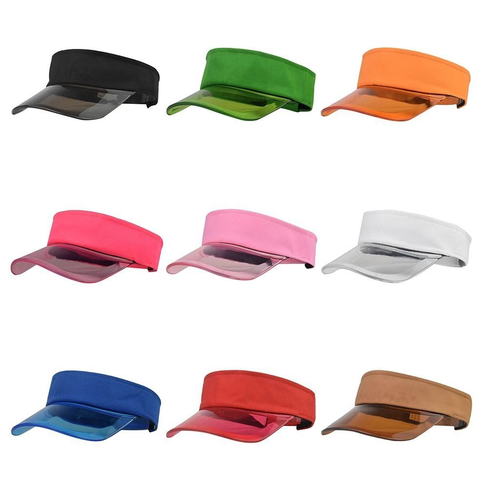 Adjustable Summer Sun Hats Clear Brim Empty Top Hat Cycling Transparent Visor Caps Hiking Beach
Adjustable Summer Sun Hats Clear Brim Empty Top Hat Cycling Transparent Visor Caps Hiking Beach