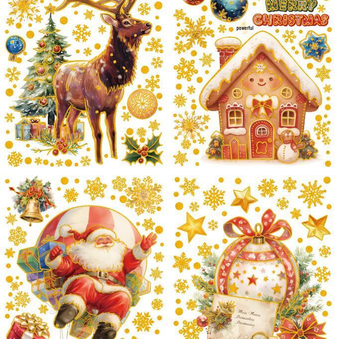 2025 Reindeer Snowflake Glitter Christmas Window Decoration Stickers - Static Cling for Glass and Walls
2025 Reindeer Snowflake Glitter Christmas Window Decoration Stickers - Static Cling for Glass and Walls