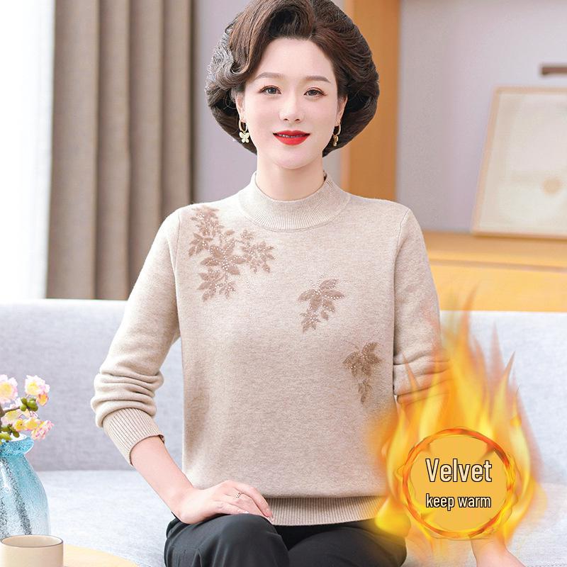 Mom s Thick Winter Sweater: Cozy, Elegant Base Layer for Middle-Aged & Elderly Women 3XL fits 120-135 jin
Mom s Thick Winter Sweater: Cozy, Elegant Base Layer for Middle-Aged & Elderly Women 3XL fits 120-135 jin