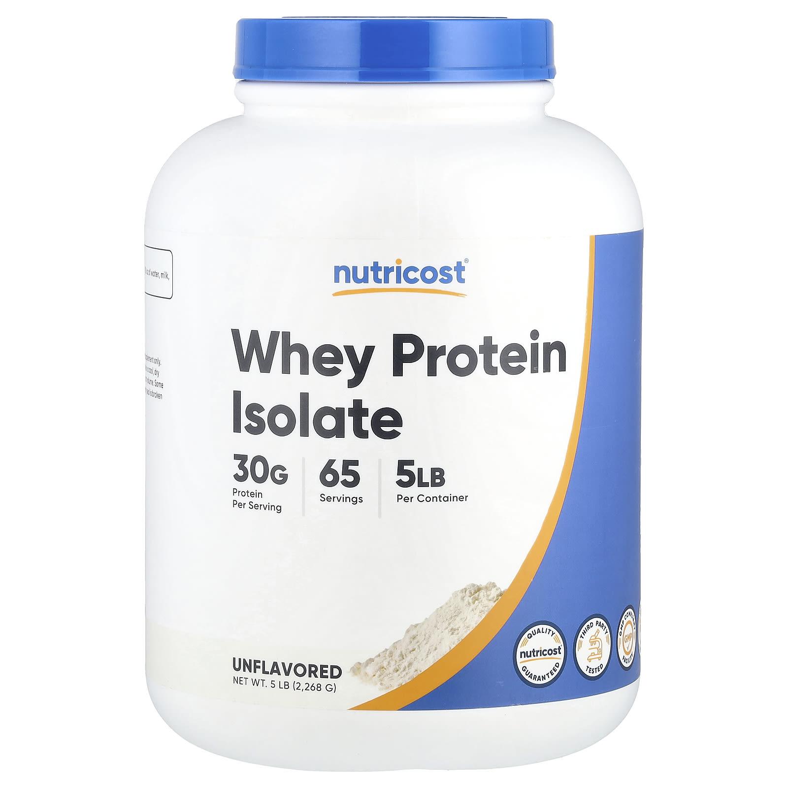 Whey Protein Isolate, Unflavored, 2,268G (5Lbs)
Whey Protein Isolate, Unflavored, 2,268G (5Lbs)