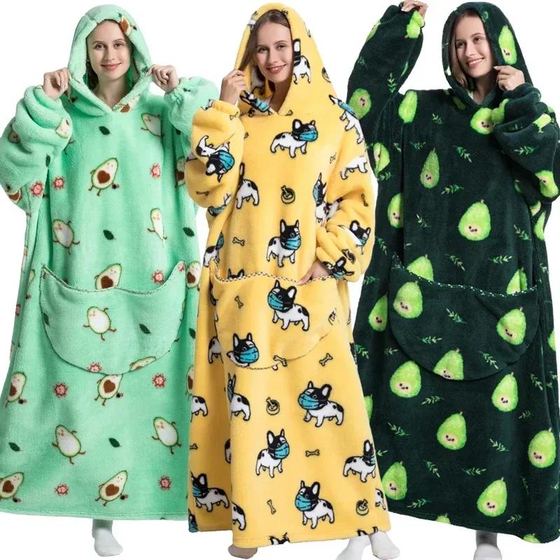 Oversized TV Blanket with Sleeves Super Long Flannel Giant Wearable Blanket Winter Hoodie for Adults Kids Babys Family Set Adult 140cm
Oversized TV Blanket with Sleeves Super Long Flannel Giant Wearable Blanket Winter Hoodie for Adults Kids Babys Family Set Adult 140cm