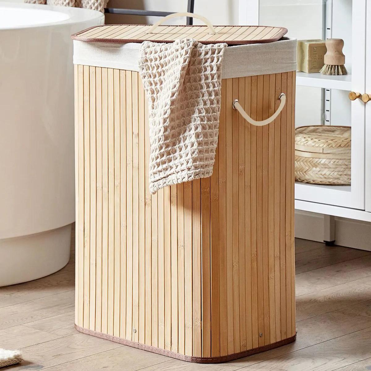 Bamboo Laundry Basket, Foldable Dirty Clothes Storage, Large Organizer for Home, Bucket for Home 40x30x60 cm - 72lt бежевий
Bamboo Laundry Basket, Foldable Dirty Clothes Storage, Large Organizer for Home, Bucket for Home 40x30x60 cm - 72lt бежевий