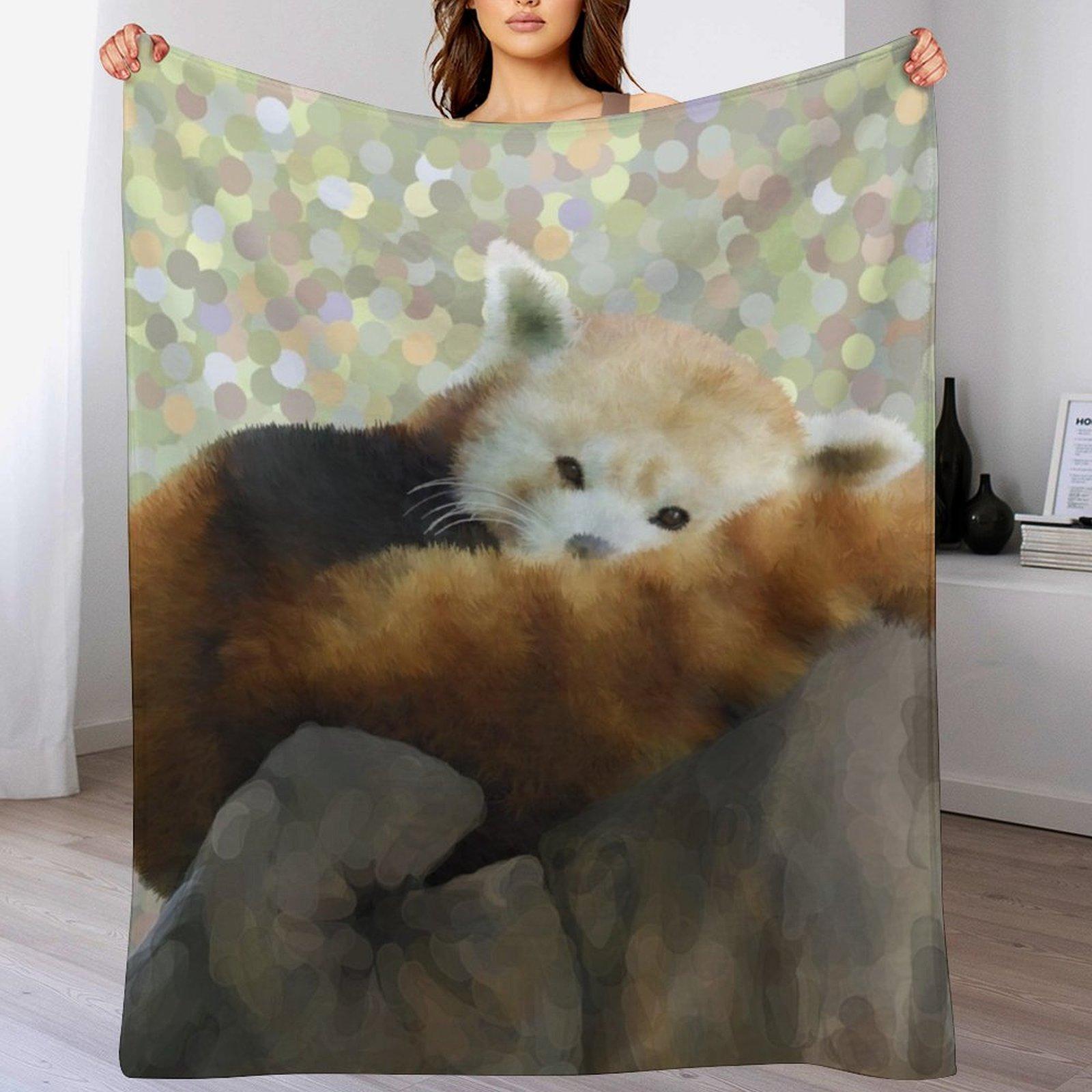 Tired Red Panda Throw Blanket Cozy Napping Blanket Gift for Mom Dad 102x76cm(40x30in)
Tired Red Panda Throw Blanket Cozy Napping Blanket Gift for Mom Dad 102x76cm(40x30in)