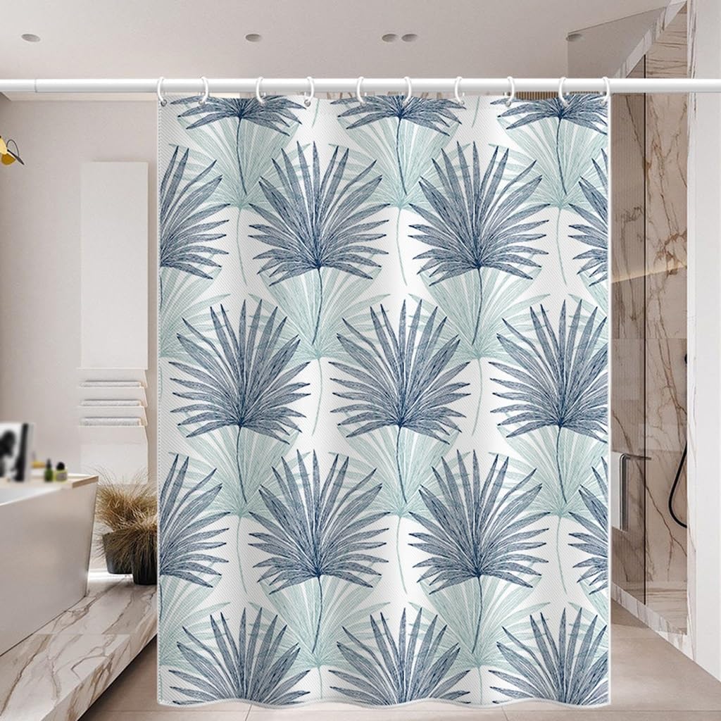 1 Piece Waterproof Plant Leaf Partition Door Curtain Shower Room Waterproof Bath Curtain Machine Washable Suitable For Bathroom W60H190(CM)-1 Pcs
1 Piece Waterproof Plant Leaf Partition Door Curtain Shower Room Waterproof Bath Curtain Machine Washable Suitable For Bathroom W60H190(CM)-1 Pcs