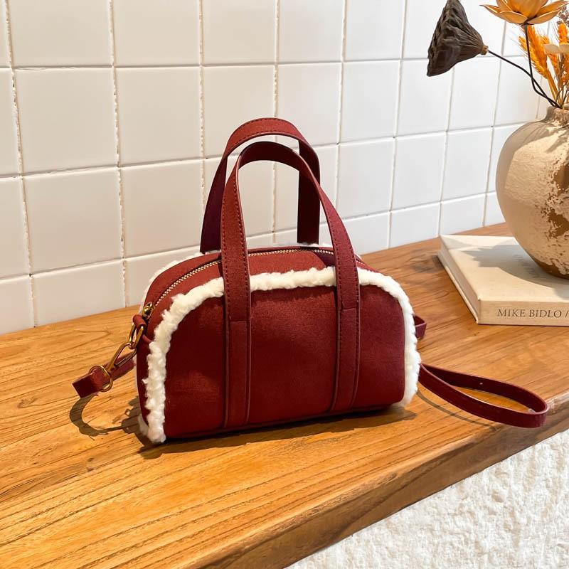 Trend Internet Celebrity Plush Bowling Bag Retro Matte Commuter Handbag Korean Niche One-shoulder Crossbody червоний
Trend Internet Celebrity Plush Bowling Bag Retro Matte Commuter Handbag Korean Niche One-shoulder Crossbody червоний