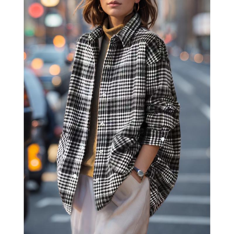 Tooxika Осінь і зима Повсякденна вільна сорочка в клітку плюс оксамитове пальто для жінок XL
Tooxika Осінь і зима Повсякденна вільна сорочка в клітку плюс оксамитове пальто для жінок XL