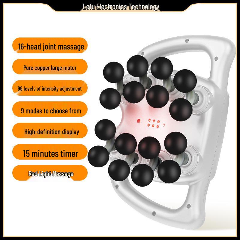 Rechargeable Sixteen-Head Muscle Massager Gun for Home Use - Waist, Leg, Back Muscle Relaxation Massage Device
Rechargeable Sixteen-Head Muscle Massager Gun for Home Use - Waist, Leg, Back Muscle Relaxation Massage Device