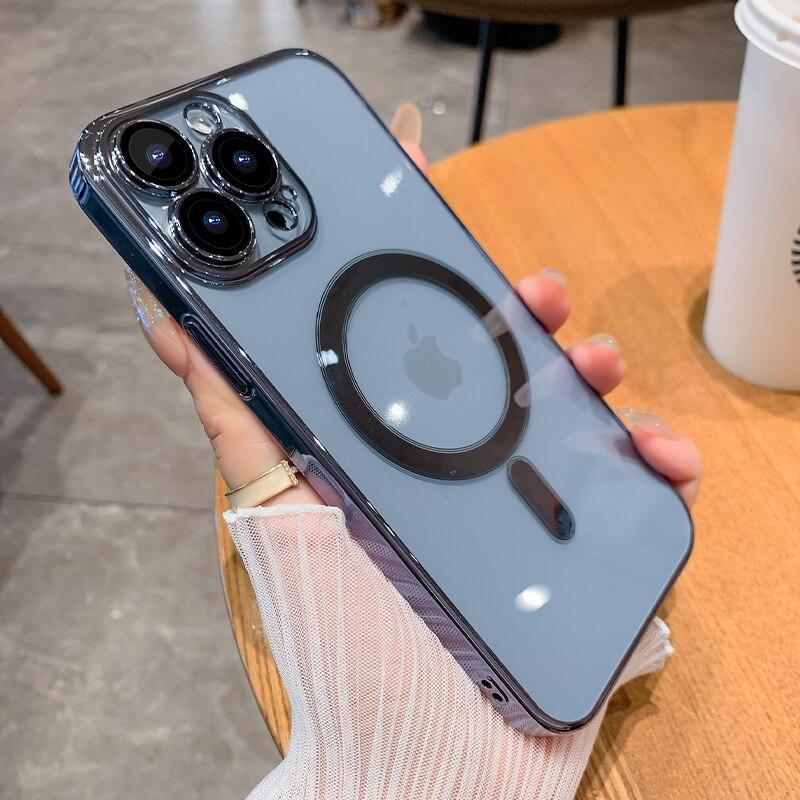 Противоударный магнитный чехол для телефона с беспроводной зарядкой для IPhone 14 Pro Max 13 14 12 11 Pro Max XS Mini X XR 8 Plus, прозрачный мягкий силиконовый чехол For iPhone 14
Противоударный магнитный чехол для телефона с беспроводной зарядкой для IPhone 14 Pro Max 13 14 12 11 Pro Max XS Mini X XR 8 Plus, прозрачный мягкий силиконовый чехол For iPhone 14