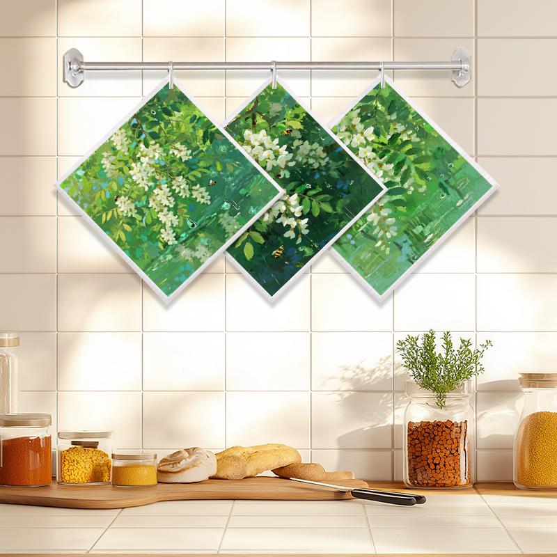 6PCS Cleaning Dishcloths Reusable Kitchen Dish Towels Green Leaves Tree Pattern Dishcloth Absorbent Lint Free Cloth Washable Duster Rags Tea Towels J137A-3PCS
6PCS Cleaning Dishcloths Reusable Kitchen Dish Towels Green Leaves Tree Pattern Dishcloth Absorbent Lint Free Cloth Washable Duster Rags Tea Towels J137A-3PCS