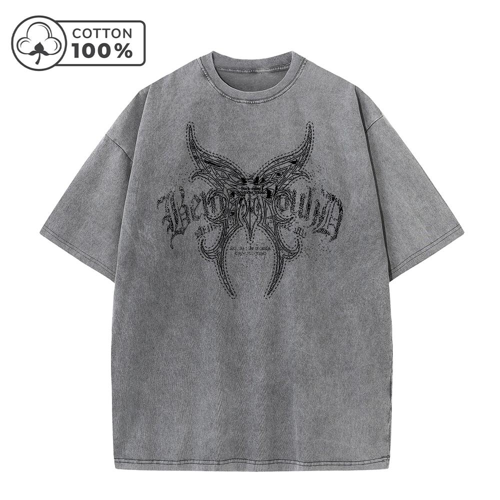 Mens Dotted Line Butterfly Washed TShirt Summer Commute Pure Cotton Round Neck Short Sleeve Casual Loose Street Style Top S
Mens Dotted Line Butterfly Washed TShirt Summer Commute Pure Cotton Round Neck Short Sleeve Casual Loose Street Style Top S