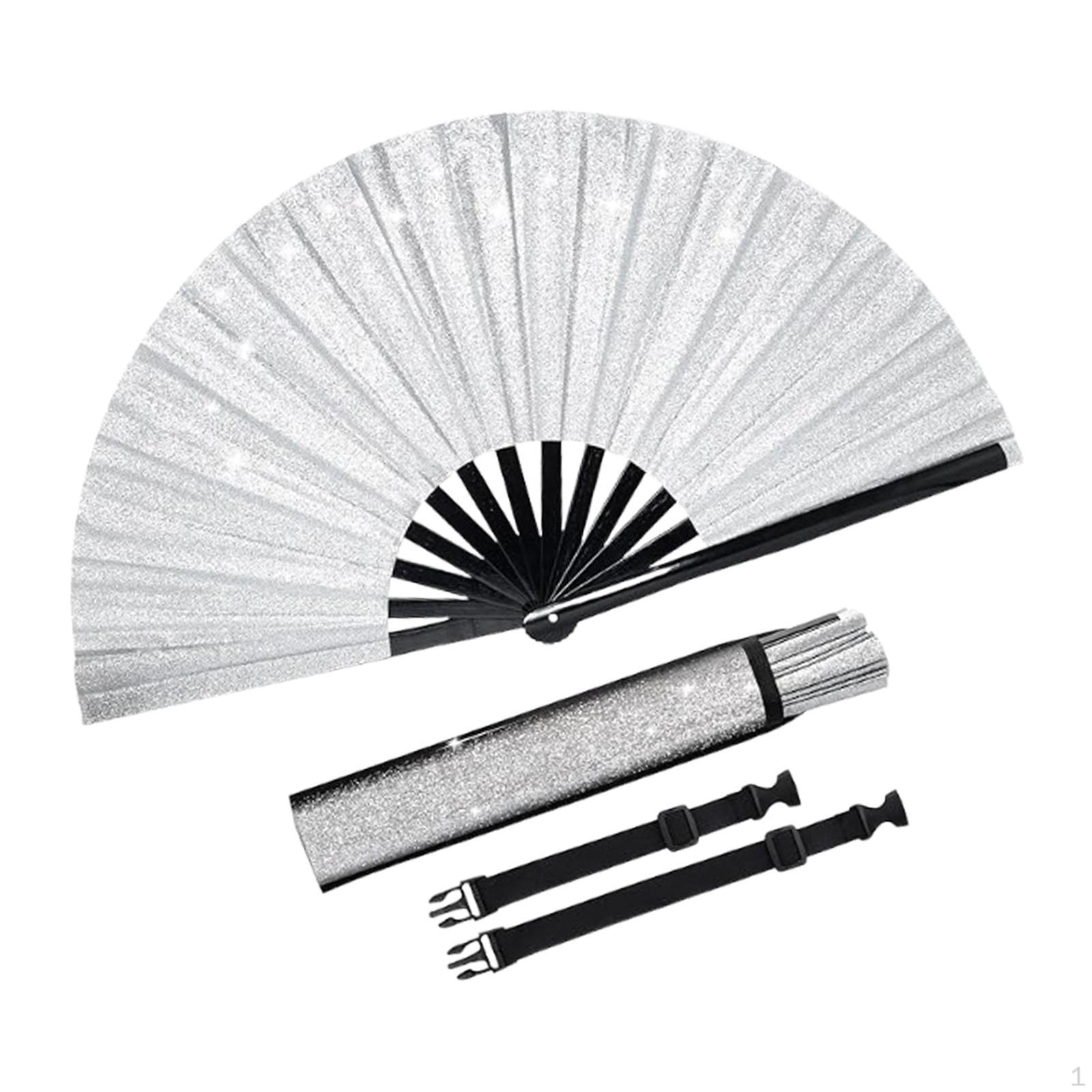 Складной ручной веер с легким голографическим рейвом, с сумкой для хранения и ремешком для музыки Silver
Складной ручной веер с легким голографическим рейвом, с сумкой для хранения и ремешком для музыки Silver