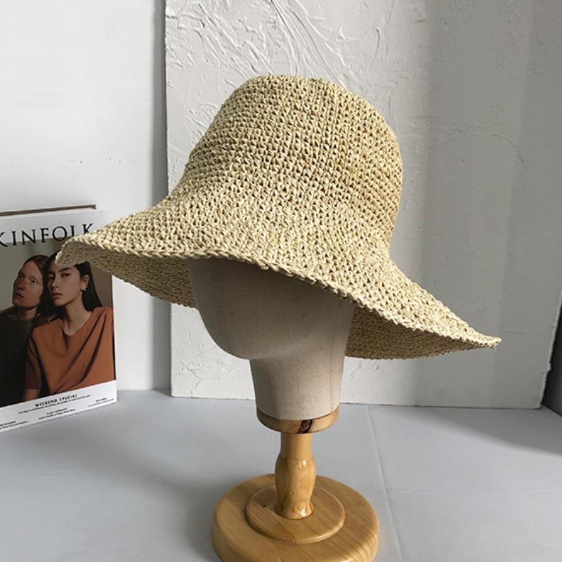 Straw hat handmade hook needle big eaves hat summer vacation seaside sunshade sunscreen hat basin hat versatile bucket hat women adjustable (56-58cm)
Straw hat handmade hook needle big eaves hat summer vacation seaside sunshade sunscreen hat basin hat versatile bucket hat women adjustable (56-58cm)