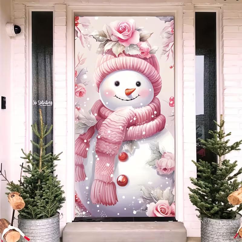 2D Cute Pink Snowman Christmas Door Banner, Floral Holiday Backdrop 47.2x31.5inch/120*80cm
2D Cute Pink Snowman Christmas Door Banner, Floral Holiday Backdrop 47.2x31.5inch/120*80cm