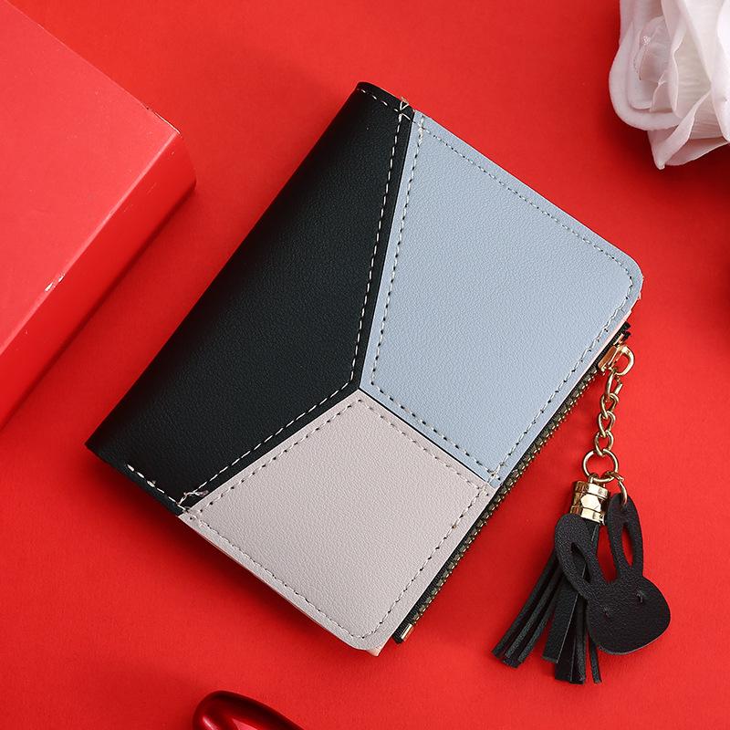Fashion Color Matching Wallet for Women Choice Credential Credit Card Holder PU Leather Splicing Zipper Coin Purse Card Wallet небесно-голубой
Fashion Color Matching Wallet for Women Choice Credential Credit Card Holder PU Leather Splicing Zipper Coin Purse Card Wallet небесно-голубой