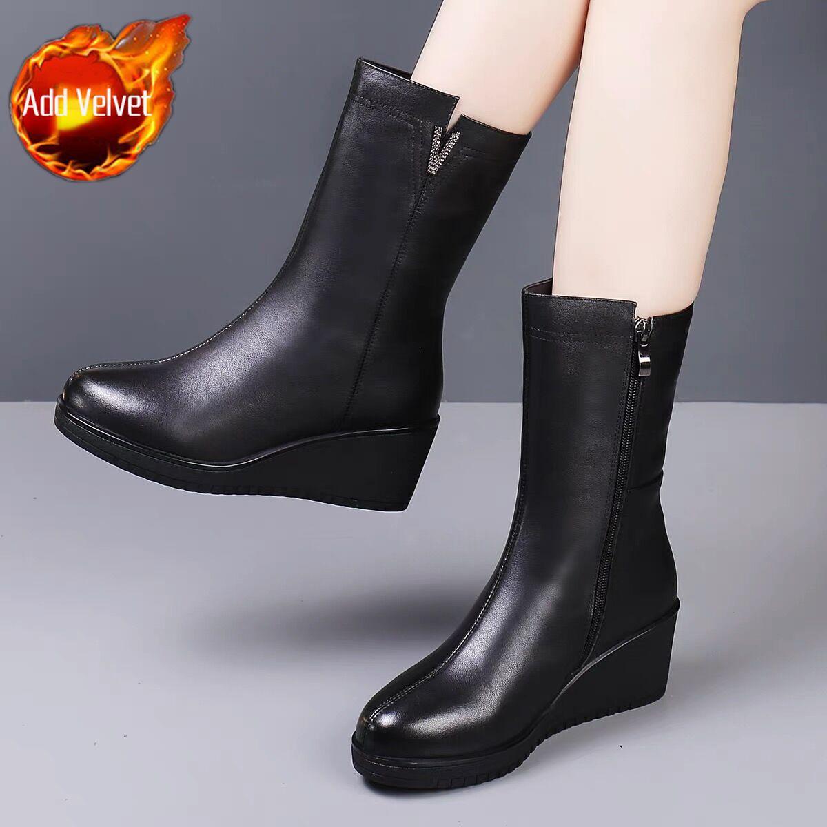 Модная зимняя обувь на танкетке с круглым носком, кожаная, до середины икры, женская, водонепроницаемая, по акции, новинка 2025, готические полусапоги из ПУ для женщин 35
Модная зимняя обувь на танкетке с круглым носком, кожаная, до середины икры, женская, водонепроницаемая, по акции, новинка 2025, готические полусапоги из ПУ для женщин 35