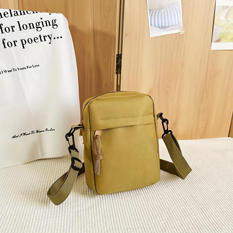 Мужская мини-сумка кроссбоди со съемным ремешком - Оксфордская ткань, застежка-молния, кошелек для телефона для повседневных вещей, хаки/белый/черный хаки
Мужская мини-сумка кроссбоди со съемным ремешком - Оксфордская ткань, застежка-молния, кошелек для телефона для повседневных вещей, хаки/белый/черный хаки