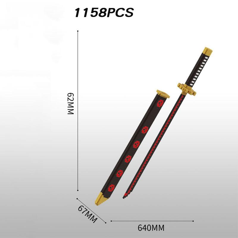 Non-Toxic Samurai Sword Cover Sword Building Blocks Ninja Blade Katana Japanese Anime Butterfly Knife Bricks Children Toys For Adult with box
Non-Toxic Samurai Sword Cover Sword Building Blocks Ninja Blade Katana Japanese Anime Butterfly Knife Bricks Children Toys For Adult with box