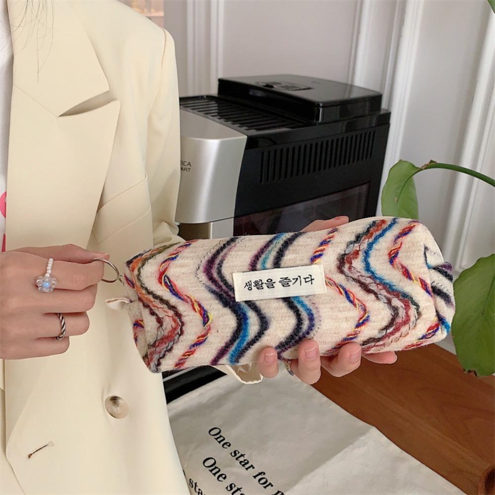 Large Capacity Storage Bag Woolen Fabric Student Stationery School Supplies Cosmetic Bag
Large Capacity Storage Bag Woolen Fabric Student Stationery School Supplies Cosmetic Bag