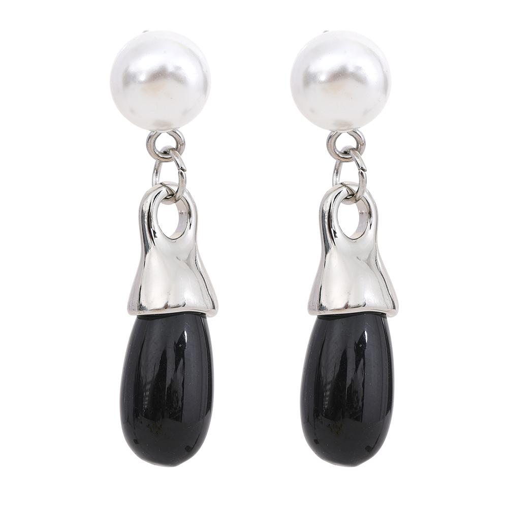 Yhpup Vintage Imitation Pearls Stainless Steel Black Crystal Geometric Drop Earrings Fashion Temperament Jewelry Gala Gift
Yhpup Vintage Imitation Pearls Stainless Steel Black Crystal Geometric Drop Earrings Fashion Temperament Jewelry Gala Gift