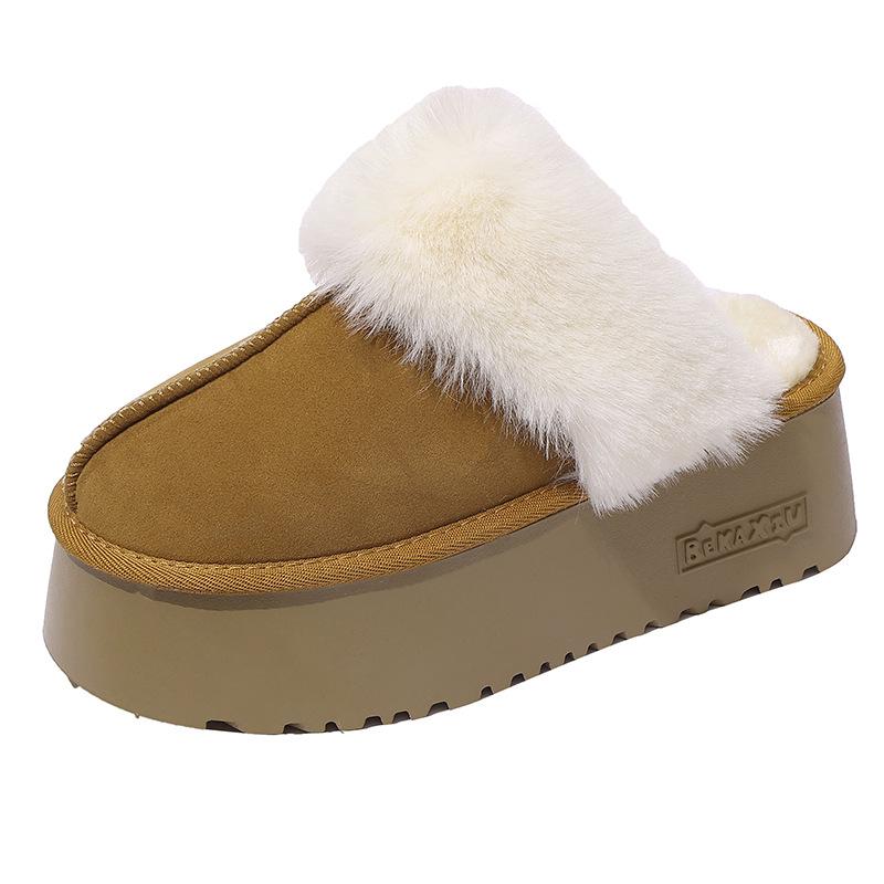 French thick-soled bag head hairy half slippers women s outer wear 2025 new autumn and winter heightening solid color cotton slippers 40
French thick-soled bag head hairy half slippers women s outer wear 2025 new autumn and winter heightening solid color cotton slippers 40