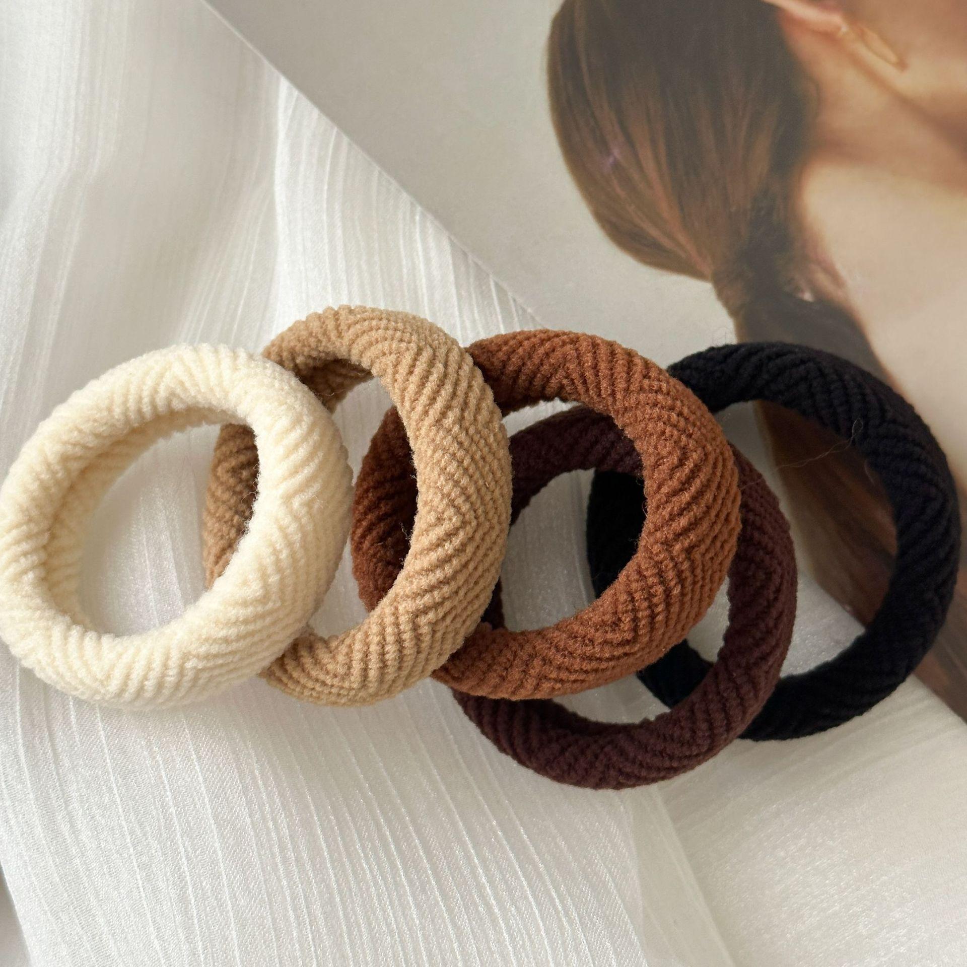 5 шт. женские высокоэластичные резинки, простая веревка для волос с высоким хвостом
5 шт. женские высокоэластичные резинки, простая веревка для волос с высоким хвостом