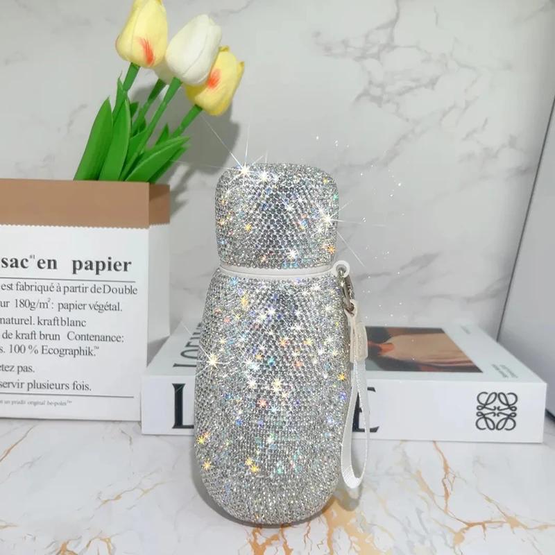 320ml/350ml/520ml Sparkling Rhinestone Stainless Steel Thermos Portable Vacuum Flask Insulated Tumbler With Rope Thermo Bottle 401-500ml
320ml/350ml/520ml Sparkling Rhinestone Stainless Steel Thermos Portable Vacuum Flask Insulated Tumbler With Rope Thermo Bottle 401-500ml