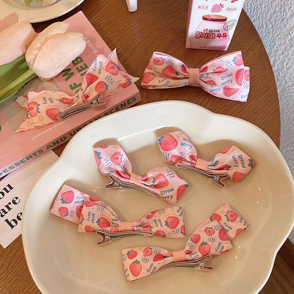 Bow For Children Strawberry Headwear Duckbill Clips Korean Hairpins Women Barrettes Kids Hair Clips
Bow For Children Strawberry Headwear Duckbill Clips Korean Hairpins Women Barrettes Kids Hair Clips