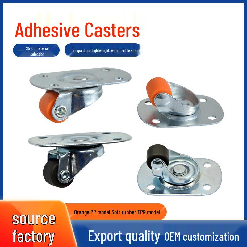 0.5 Adhesive Mini Swivel Casters: No-Drill Wheels for Wardrobe, Storage Box, or Drawer Orange PP Wheel 1 pc (No Accessories)
0.5 Adhesive Mini Swivel Casters: No-Drill Wheels for Wardrobe, Storage Box, or Drawer Orange PP Wheel 1 pc (No Accessories)